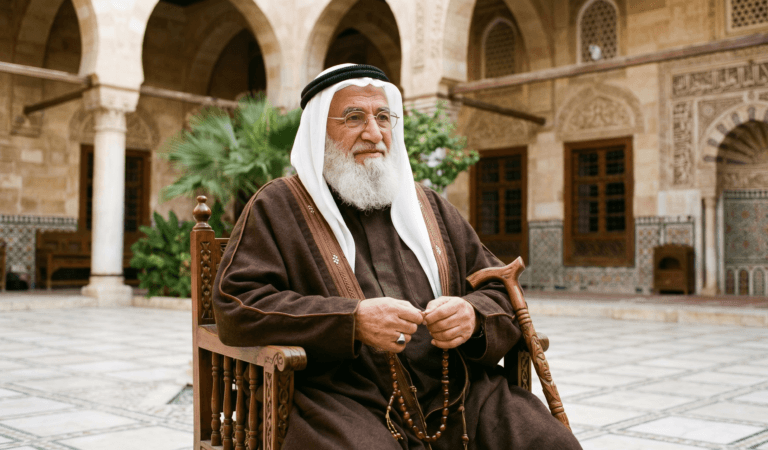 صورة تعبّر عن اللجوء إلى الشيخ الروحاني عند تعقّد الحالة وطلب المتابعة الخاصة مع مقدام النجمي